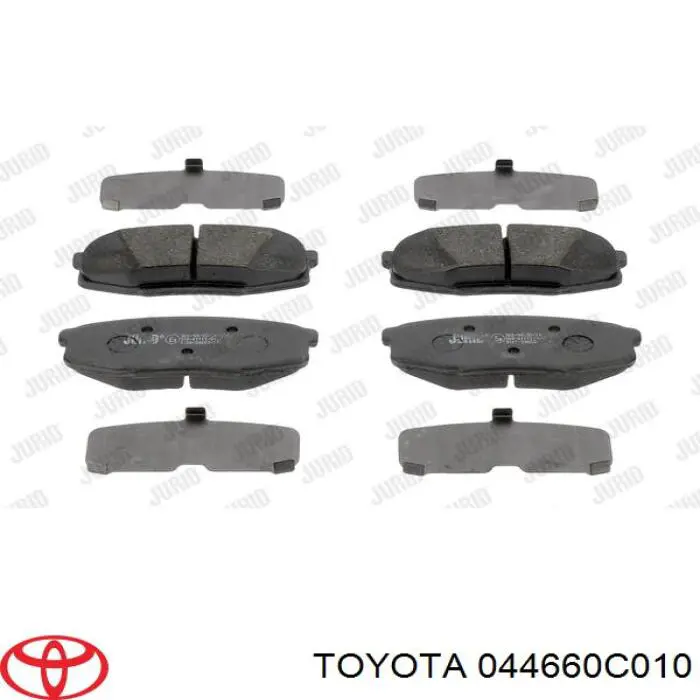 Купить 044660C010 Toyota Колодки тормозные задние, дисковые