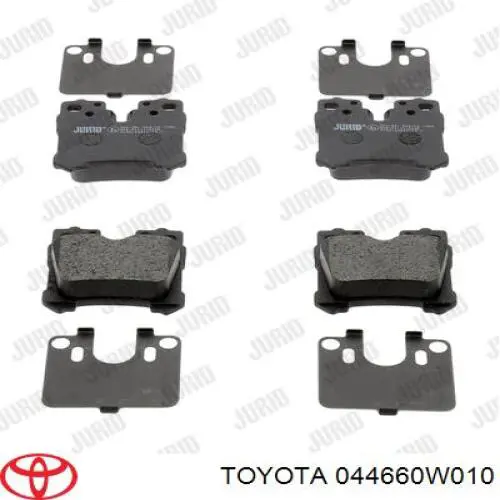 Колодки дисковые  Toyota 044660W010 цена, от 31.88 USD