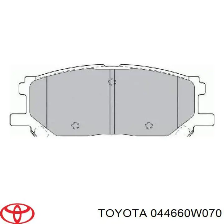 Передние тормозные колодки 044660W070 Toyota