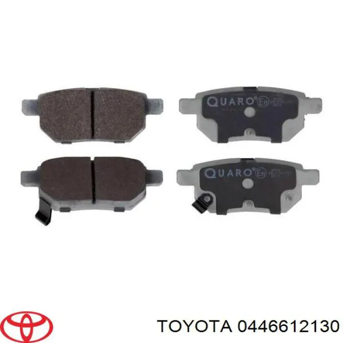 Задние тормозные колодки 0446612130 Toyota