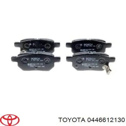 Задние тормозные колодки 0446612130 Toyota