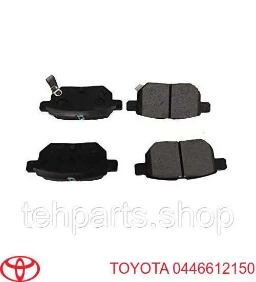 0446612150 Toyota sapatas do freio traseiras de disco