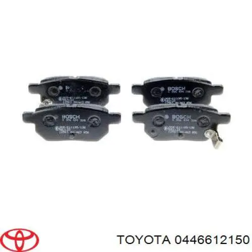 Задние тормозные колодки 0446612150 Toyota
