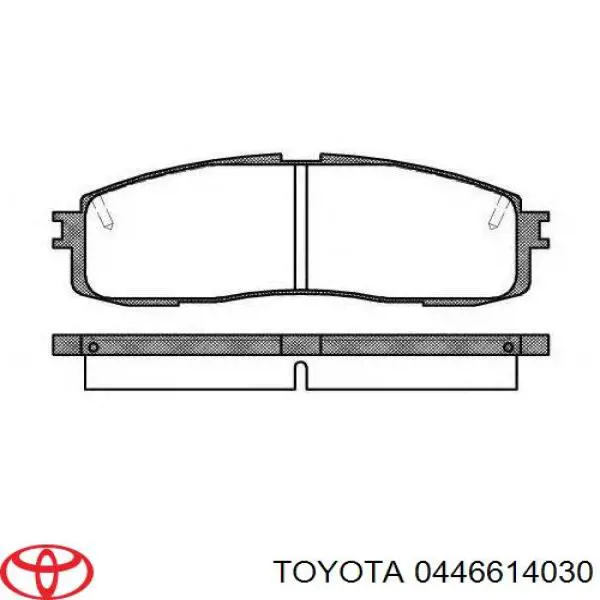 Задние тормозные колодки 0446614030 Toyota