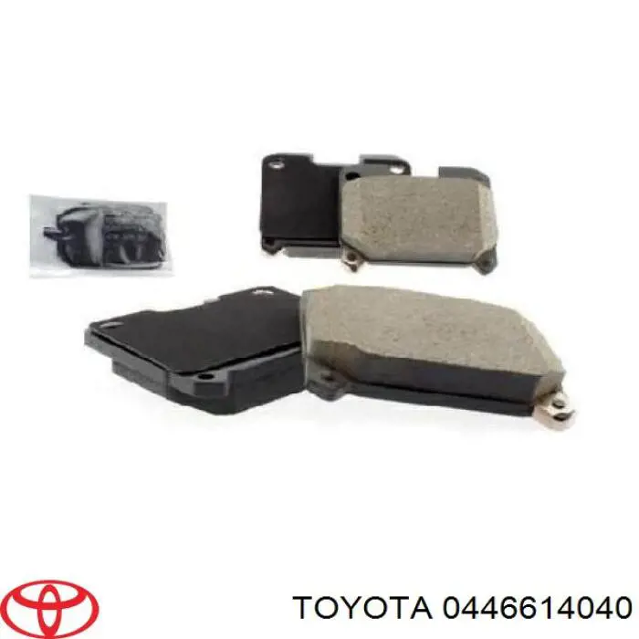 0446614040 Toyota Колодки тормозные дисковые комплект