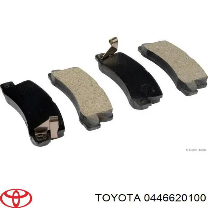 0446620100 Toyota колодки тормозные задние дисковые