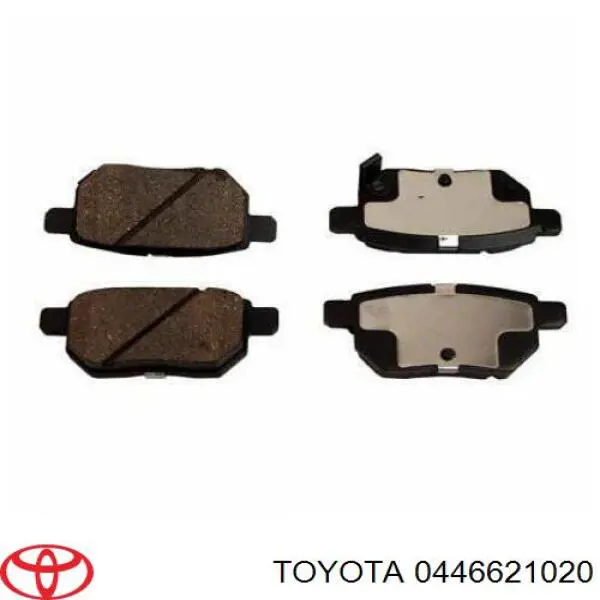 0446621020 Toyota колодки тормозные задние дисковые