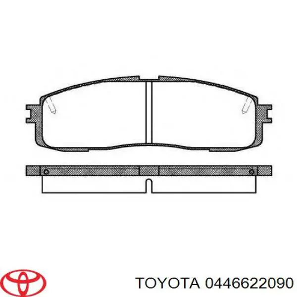 Задние тормозные колодки 0446622090 Toyota