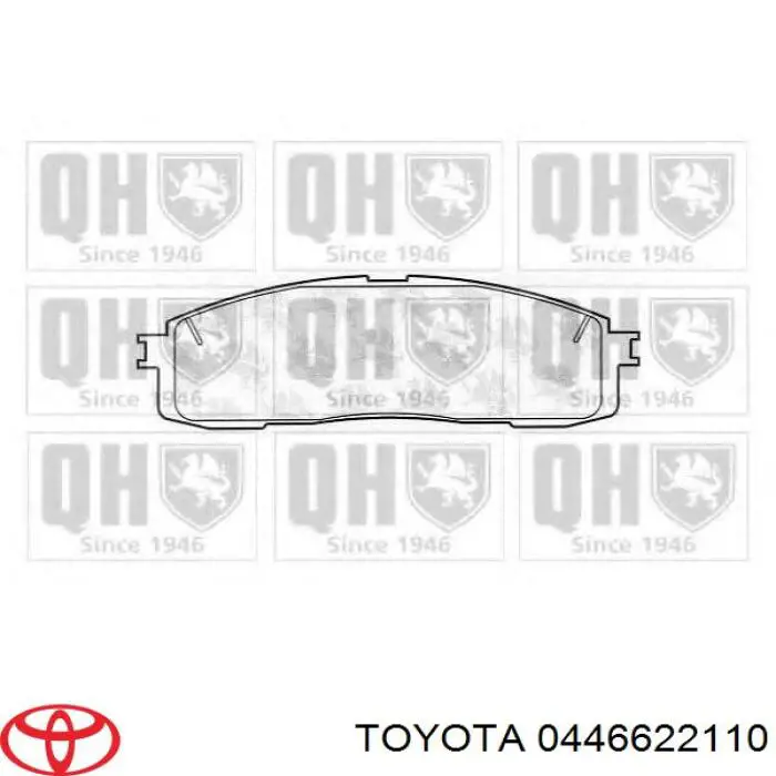 Колодки дисковые  Toyota 0446622110 цена, от 18.47 USD