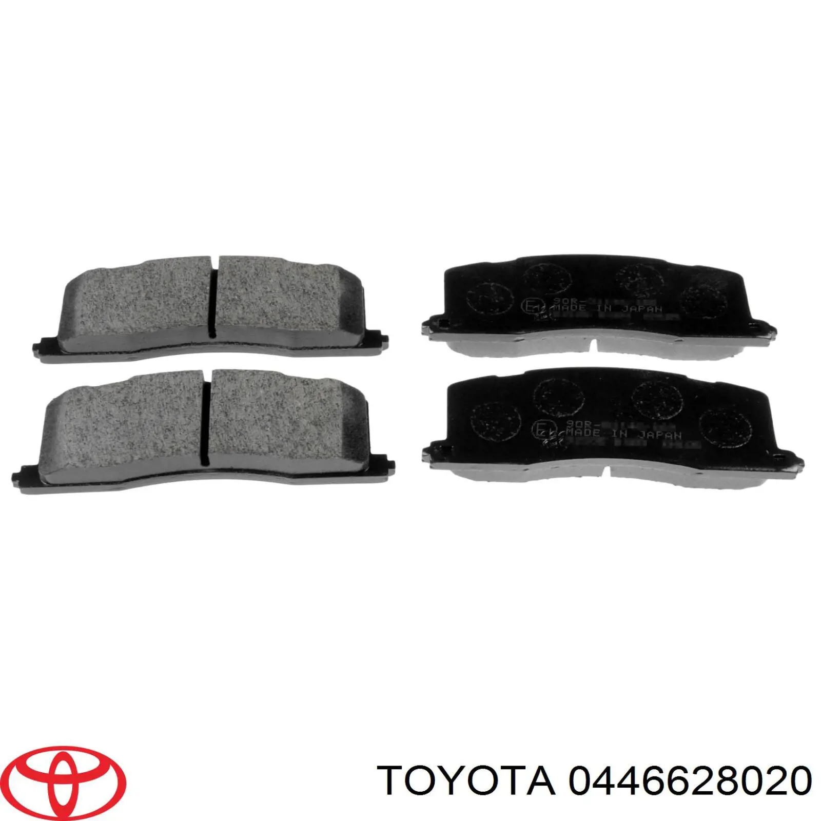 Купить 0446628020 Toyota Колодки тормозные задние, дисковые