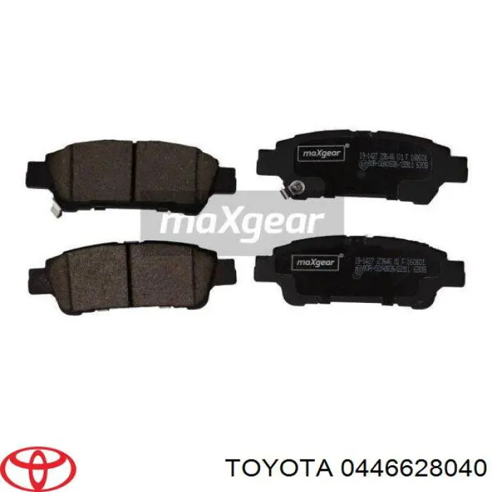 Задние тормозные колодки 0446628040 Toyota