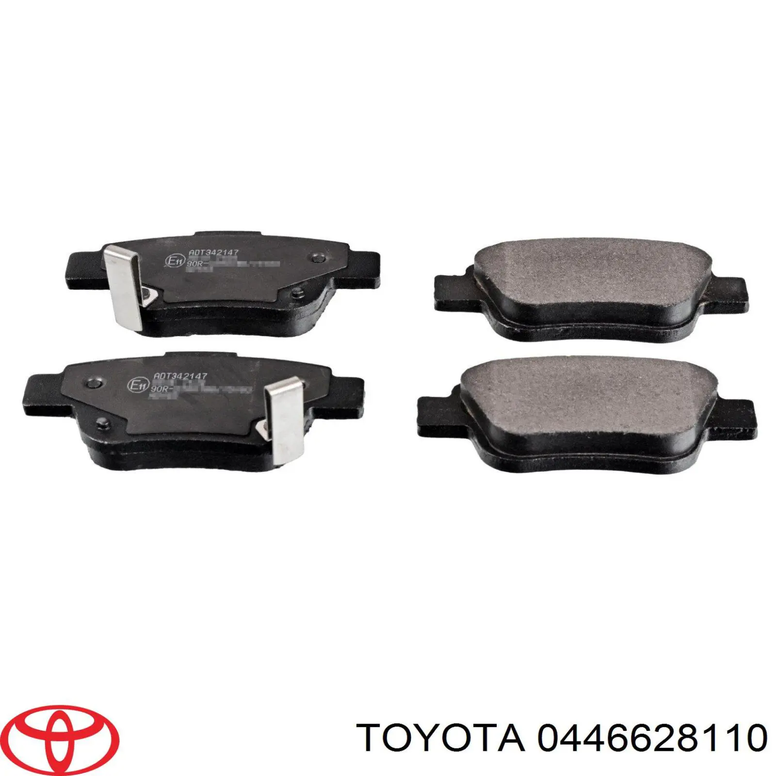 0446628110 Toyota колодки тормозные задние дисковые