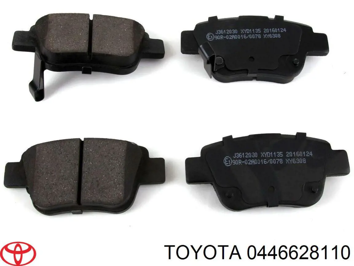 Задние тормозные колодки 0446628110 Toyota