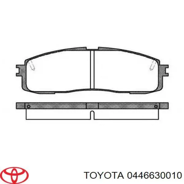 Задние тормозные колодки 0446630010 Toyota