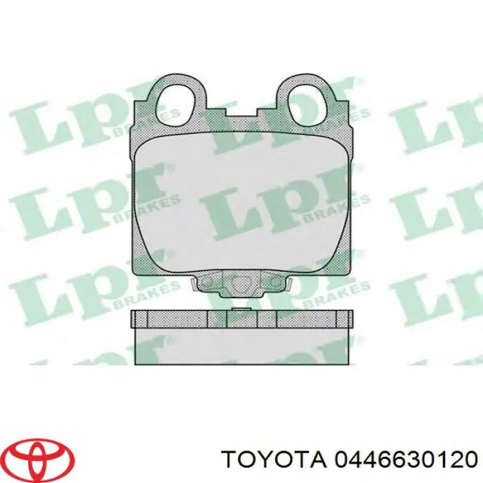 0446630120 Toyota Колодки тормозные дисковые комплект