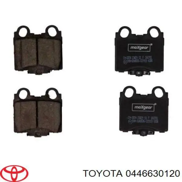 Pastillas de freno traseras 0446630120 Toyota/Lexus