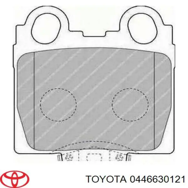 Задние тормозные колодки 0446630121 Toyota