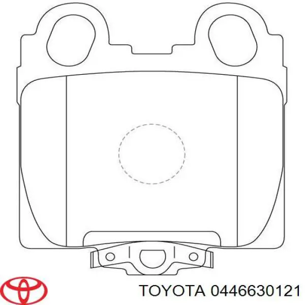 Задние дисковые колодки Toyota 0446630121