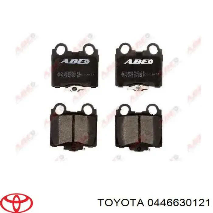 Задние тормозные колодки 0446630121 Toyota