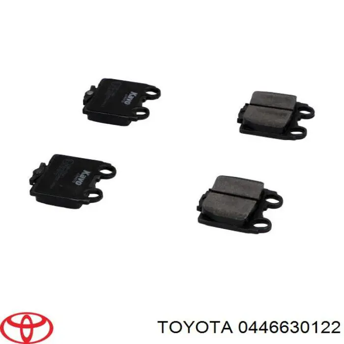 Задние дисковые колодки Toyota 0446630122