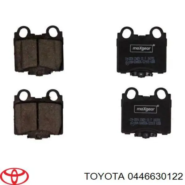 Колодки дисковые  Toyota 0446630122 цена, от 17.36 USD