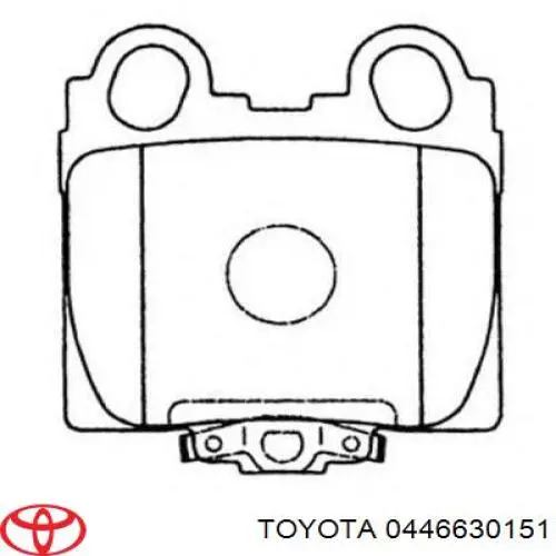 Колодки дисковые  Toyota 0446630151 цена, от 17.34 USD