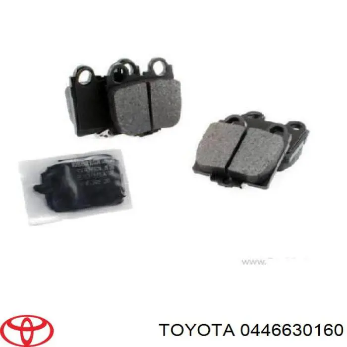 Задние тормозные колодки 0446630160 Toyota