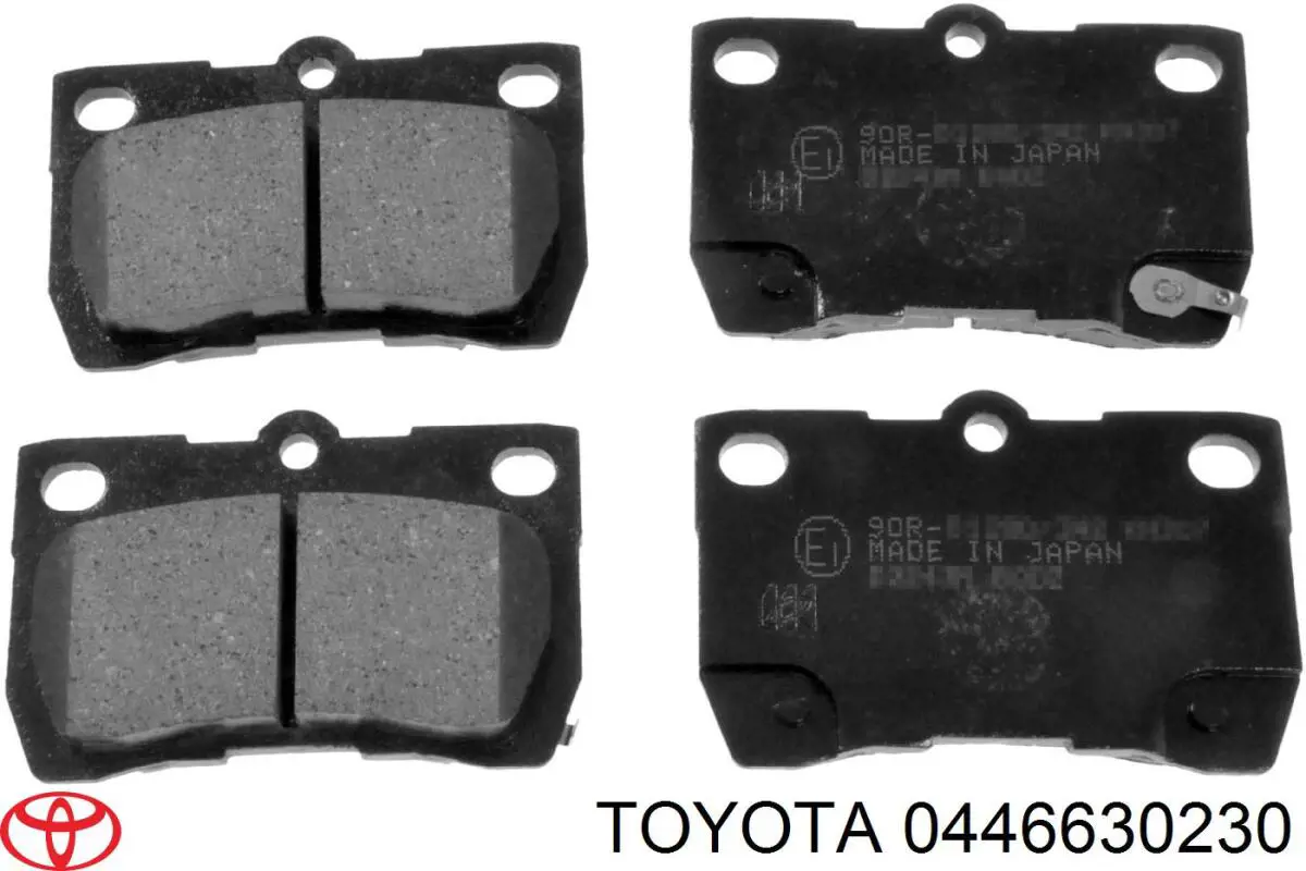 Задние тормозные колодки 0446630230 Toyota