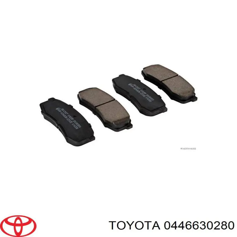 Задние дисковые колодки Toyota 0446630280