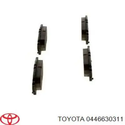 Задние дисковые колодки Toyota 0446630311