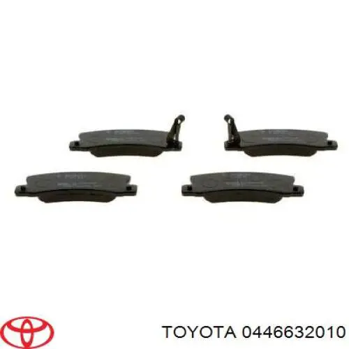 Задние дисковые колодки Toyota 0446632010