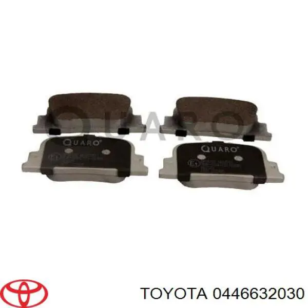 0446632030 Toyota колодки тормозные задние дисковые