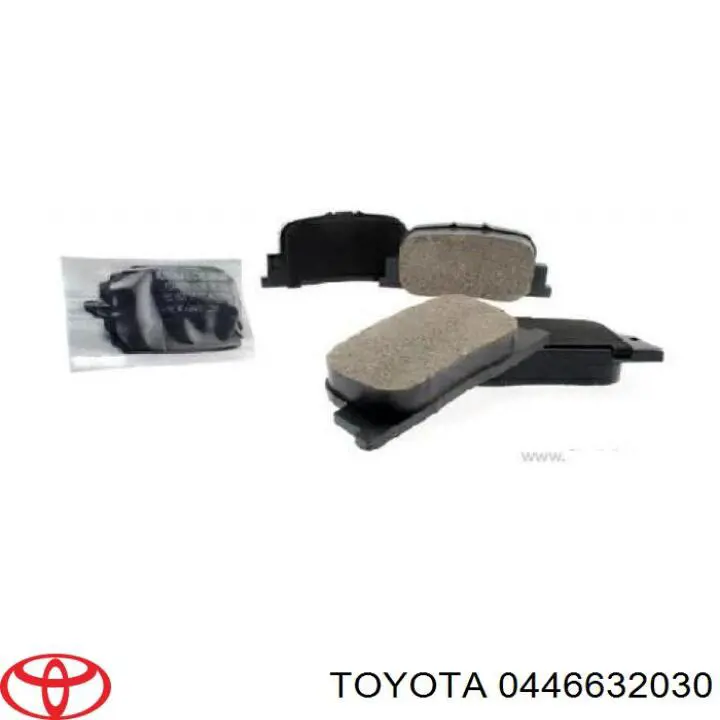 Купить 0446632030 Toyota Колодки тормозные задние, дисковые
