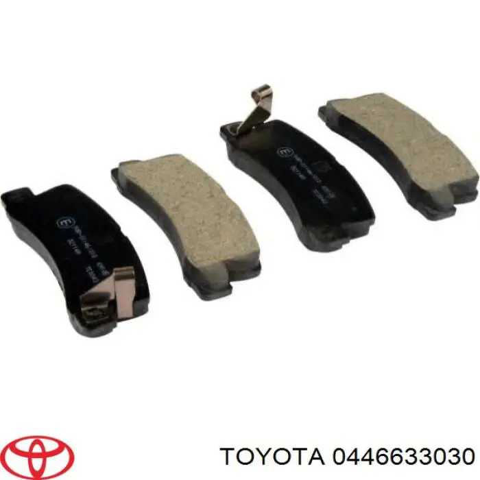 0446633030 Toyota колодки тормозные задние дисковые