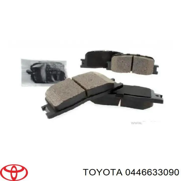 0446633090 Toyota колодки тормозные задние дисковые