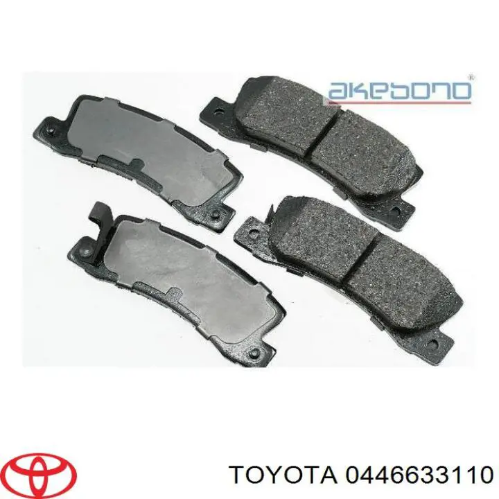 Pastillas de freno traseras 0446633110 Toyota