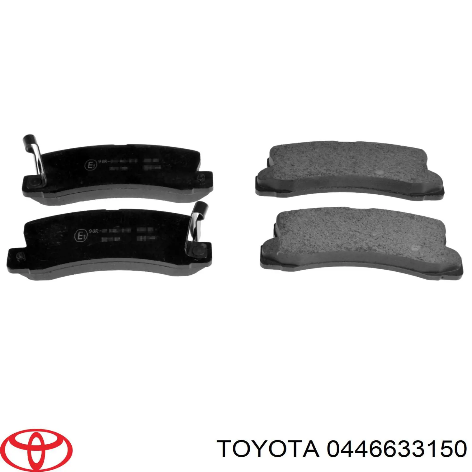 Задние тормозные колодки 446633150 Toyota