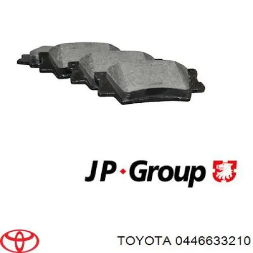 Задние дисковые колодки Toyota 0446633210