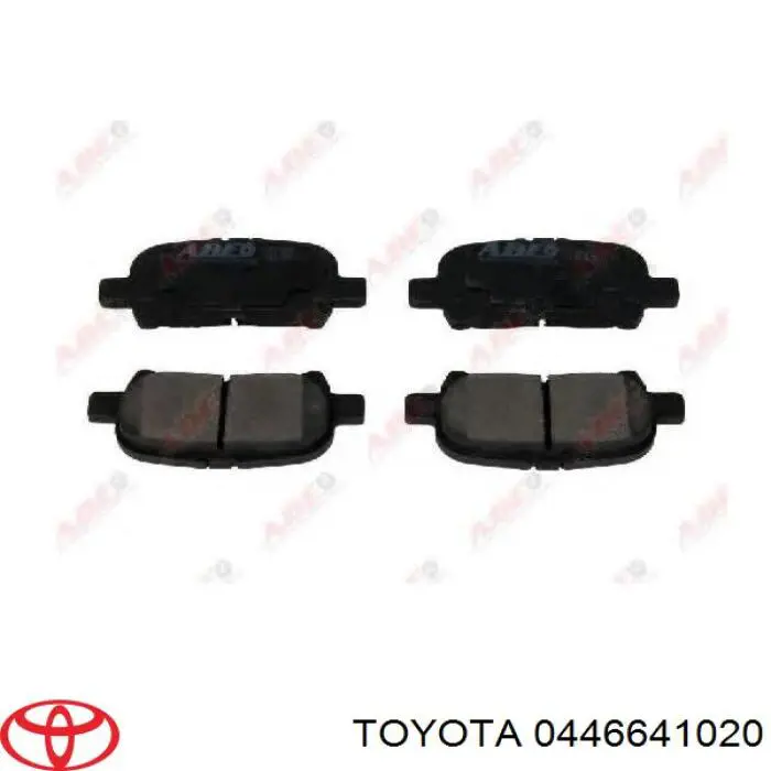 Колодки дисковые  Toyota 0446641020 цена, от 18.40 USD
