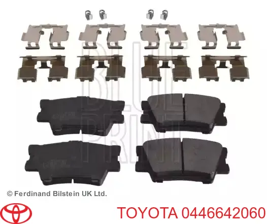 Колодки дисковые  Toyota 0446642060 цена, от 27.70 USD