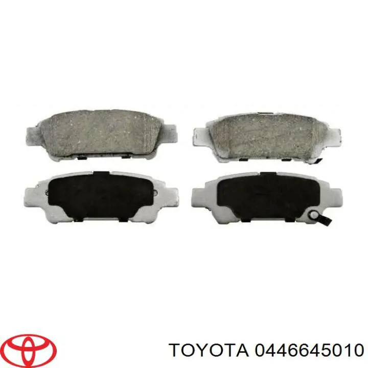 Колодки дисковые  Toyota 0446645010 цена, от 17.82 USD