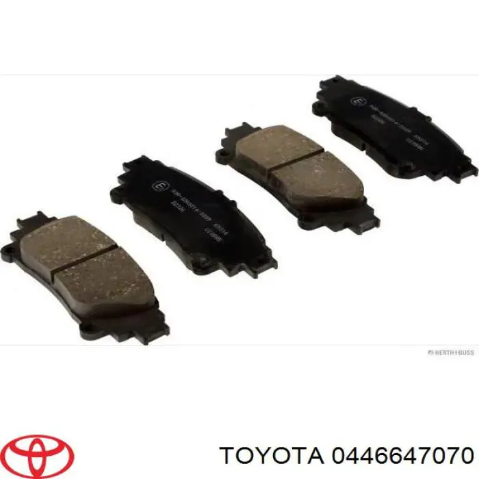 Задние тормозные колодки 0446647070 Toyota