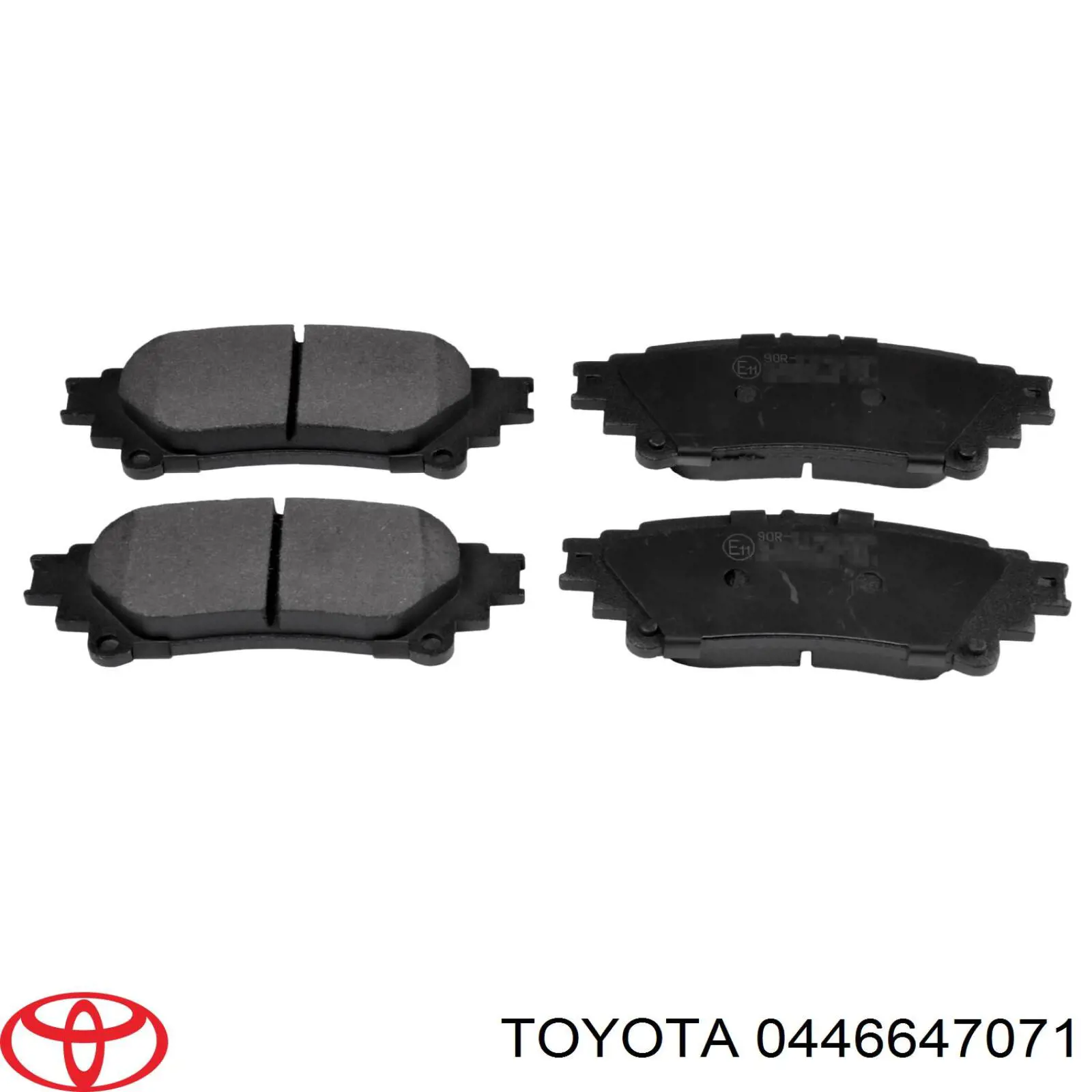 Задние тормозные колодки 0446647071 Toyota