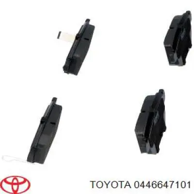 Колодки дисковые  Toyota 0446647101 цена, от 17.17 USD