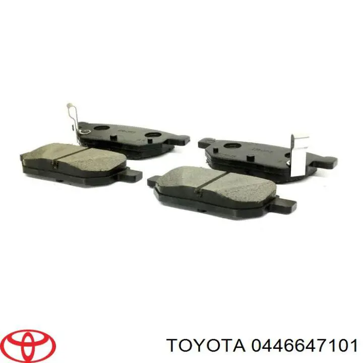 Купить 0446647101 Toyota Колодки тормозные задние, дисковые