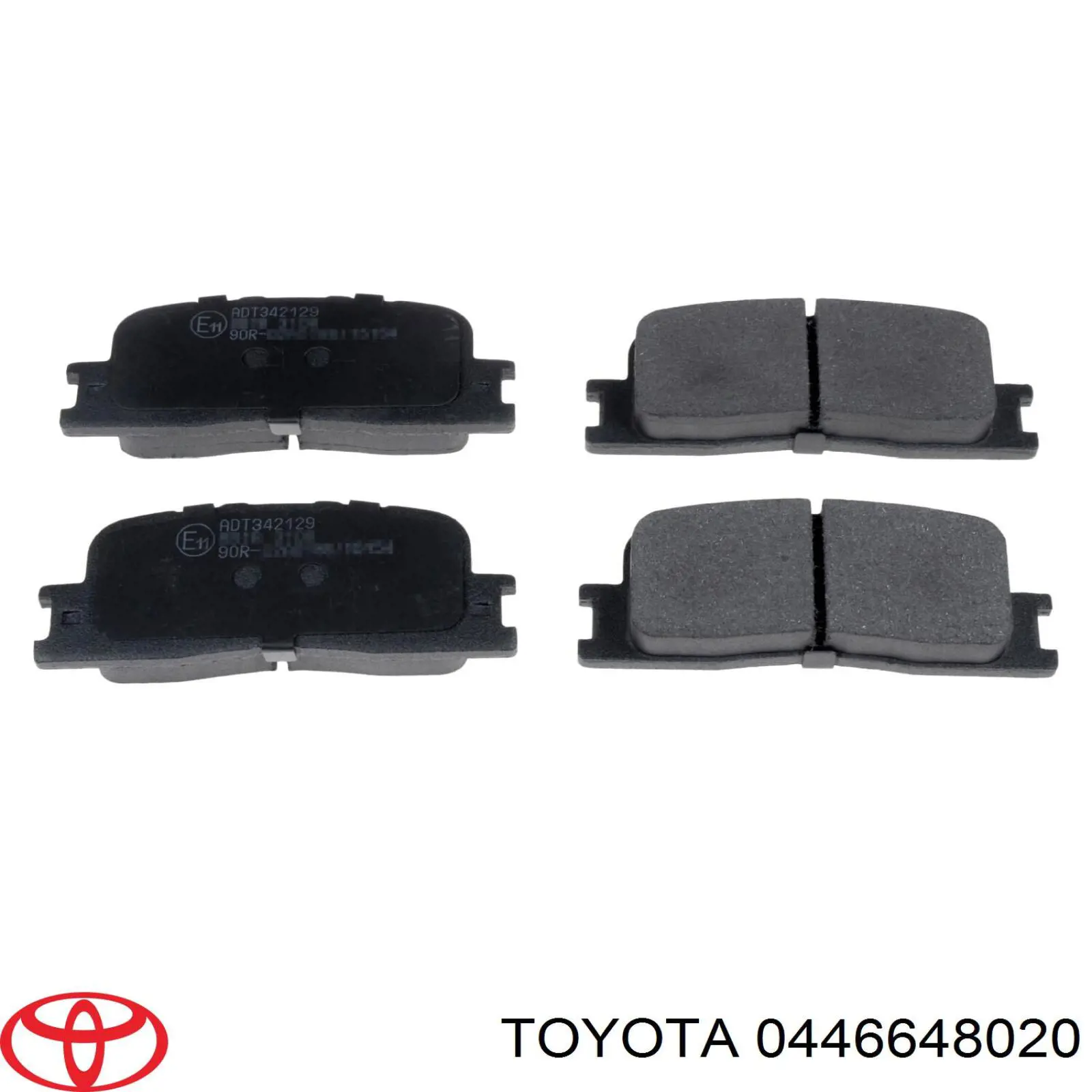 0446648020 Toyota задние тормозные колодки