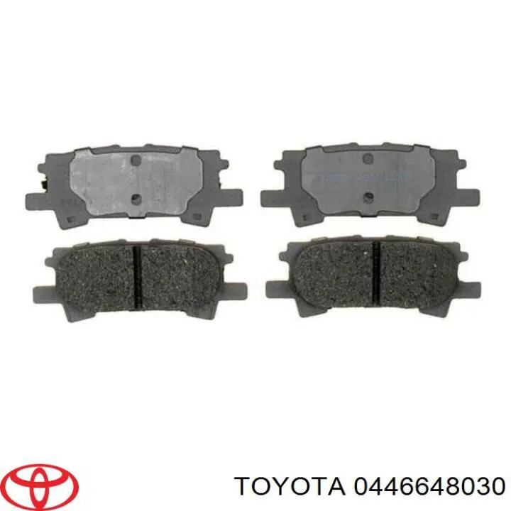 0446648030 Toyota задние тормозные колодки