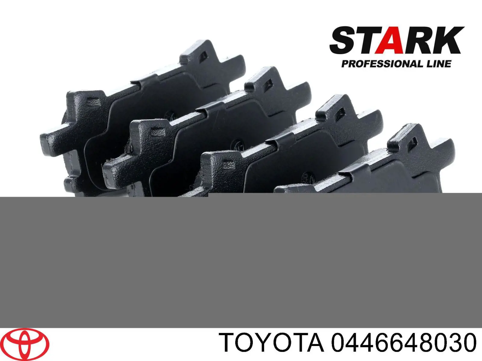Задние тормозные колодки 0446648030 Toyota