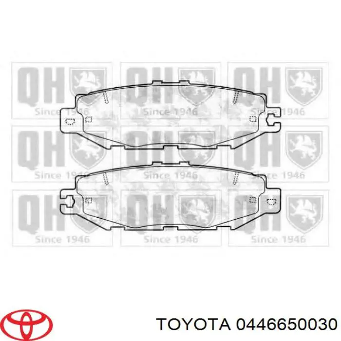 Колодки дисковые  Toyota 0446650030 цена, от 14.21 USD