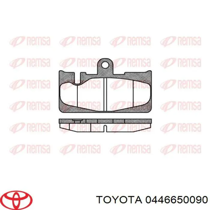 Купить 0446650090 Toyota Колодки тормозные задние, дисковые